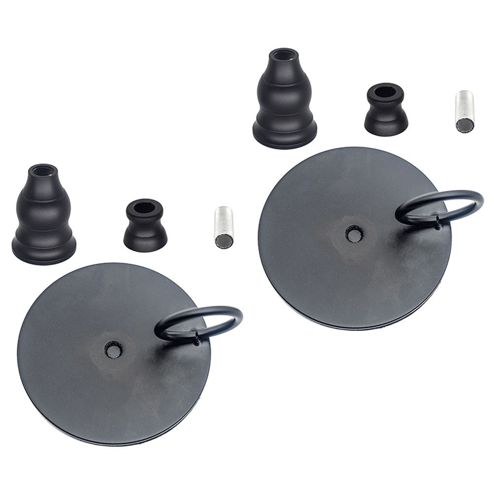 Home Bar Set - 2 Adet Retro Demir Şamdan Seti,