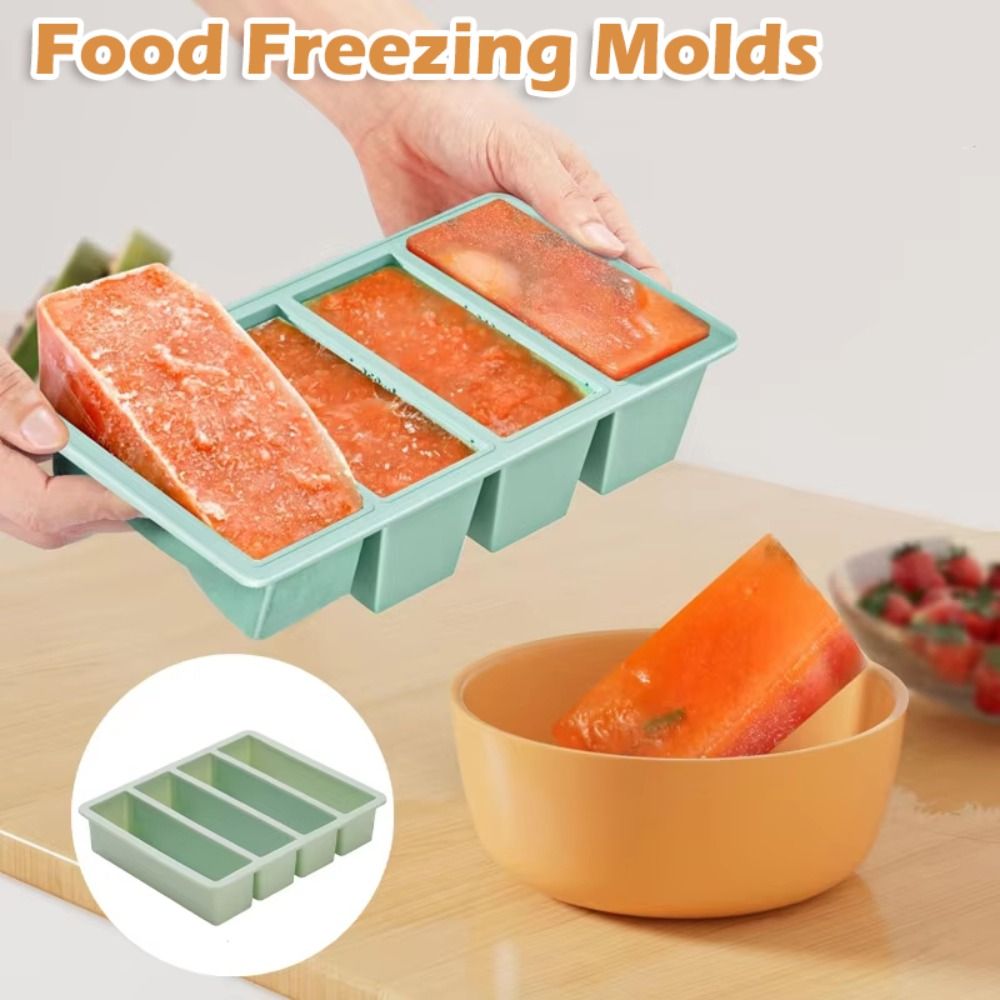 Ice Mold Sphere - Yeni 4 Bölmeli Gıda Dondurma Kalıpları