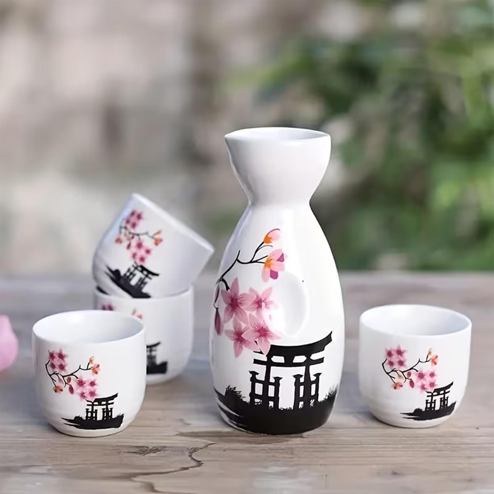 Japon Sake Seti, Çiçek Desenli - Home Bar Set incelemesi ve fiyatı